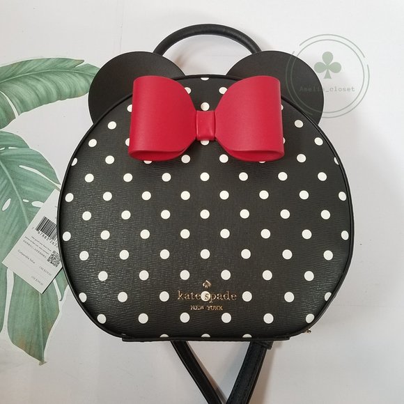 MAKE AN OFFER NWT Kate Spade x Disney Minnie Mouse Crossbody Bag Polka dot black